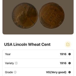 1916 Lincoln Wheat Penny